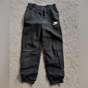 Nike Black Kids' Jogger Sweatpants with White Logo